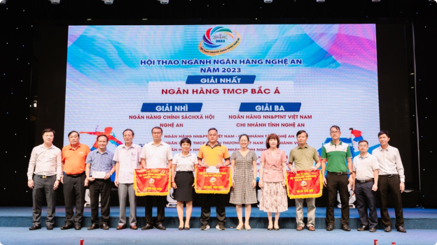 BAC A BANK giành giải nhất toàn đoàn tại hội thao ngành ngân hàng tỉnh Nghệ Anh 2023